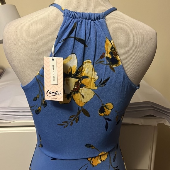 Candies halter style maxi, dress with cut out at the neckline, slits at bottom - Picture 6 of 13